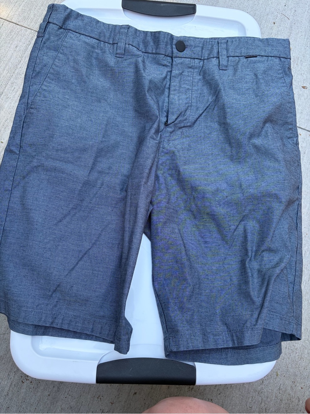 Hurley Men's Flat Front Shorts in Heather Slate Blue
